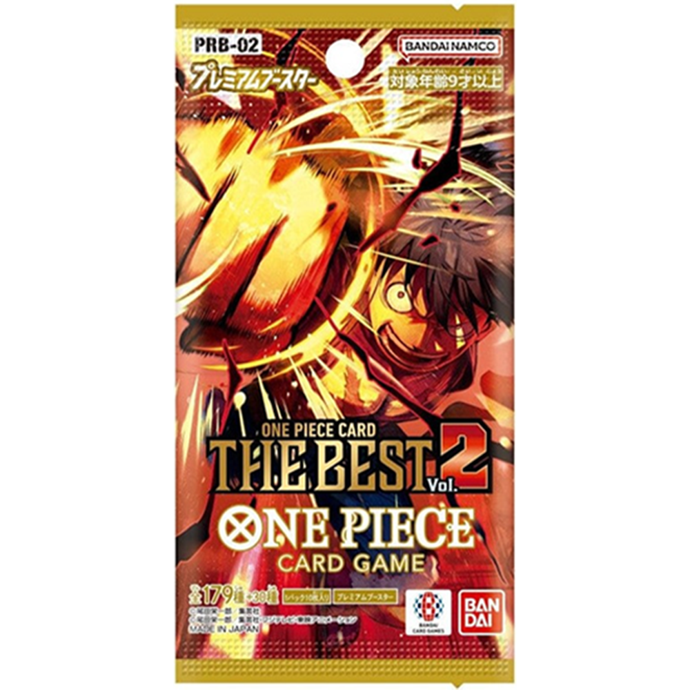 One Piece TCG JPN Premium Booster The Best 2 Booster Packs [PRB-02