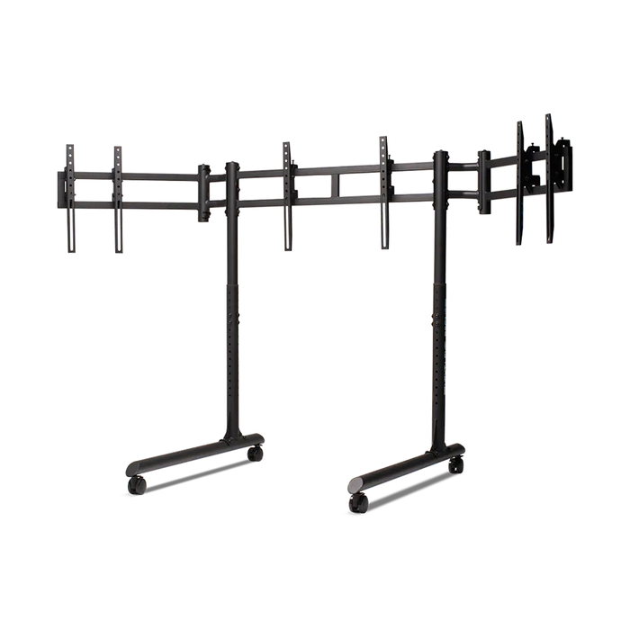 Next Level Racing Round Tube Free Standing Triple Monitor Stand [R011]