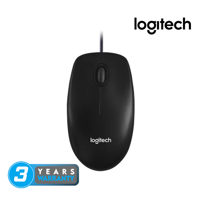 Logitech M100r Corded Mouse - Black