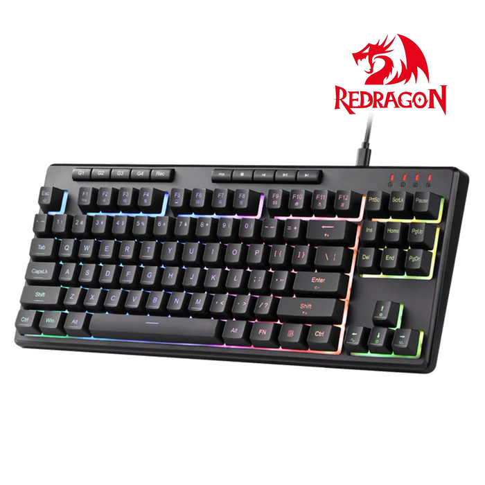 Redragon K516-RGB Shiva 87 Wired Keyboard - Black