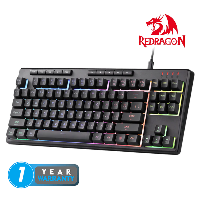 Redragon K516-RGB Shiva 87 Wired Keyboard - Black