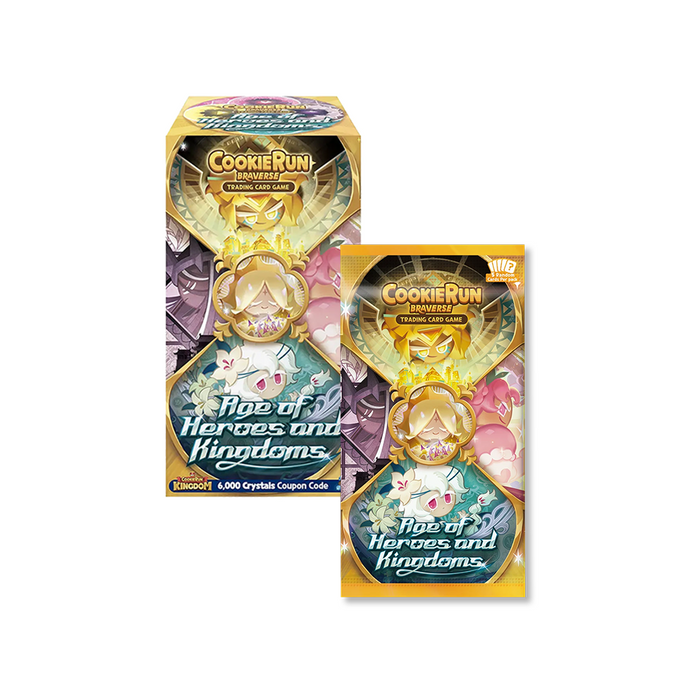 CookieRun Braverse TCG Age of Heroes and Kingdom Booster Box (30Packs)