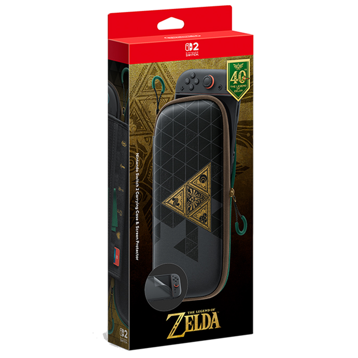[PRE-ORDER] Nintendo Switch 2 Carrying Case with Screen Protector - The Legend of Zelda 40th Anniversary Edition [Release Date: October 29, 2026]