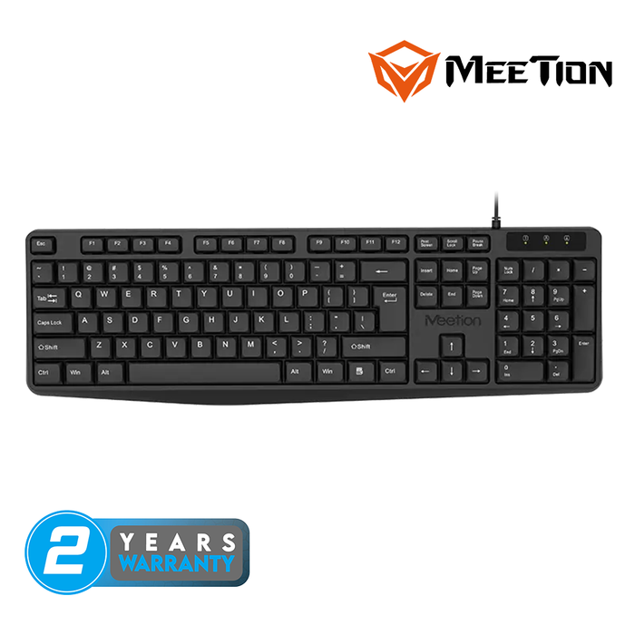 Meetion K200 Wired Keyboard - Black