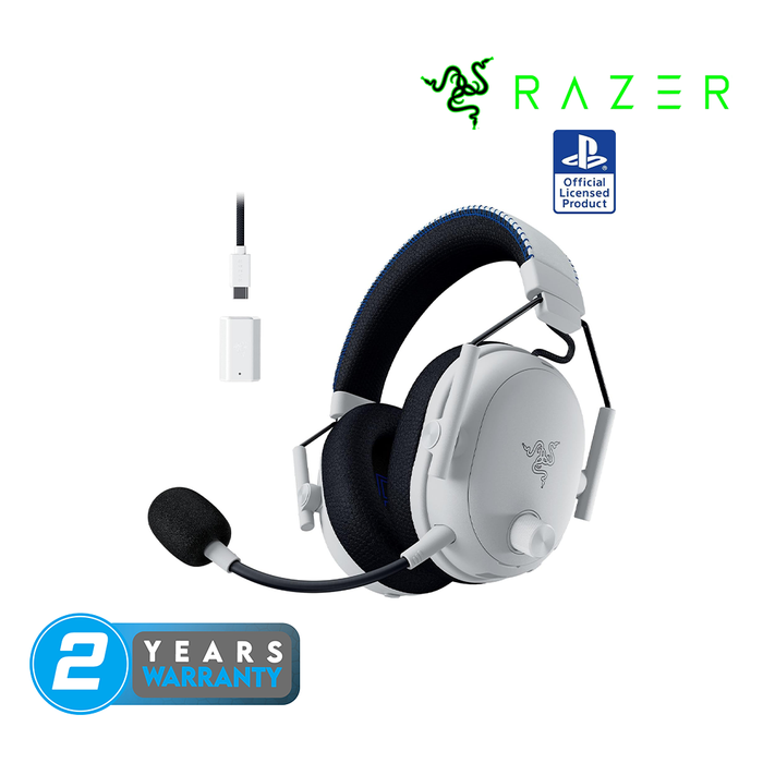 Razer BlackShark V3 Pro WLS ANC Esports Headset for PS - White Edtion [04-05400600-R3UA]