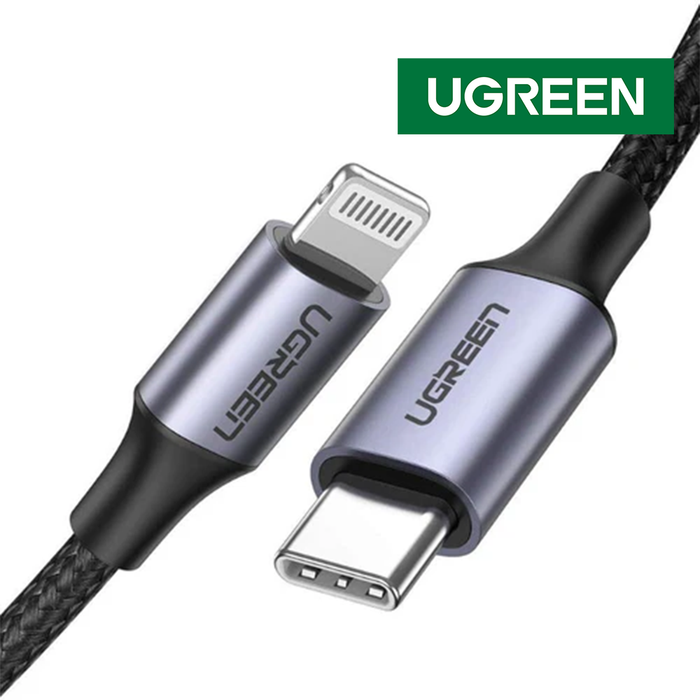 Ugreen Lightning To Type-C 2.0 Male Cable 1M - Black [US304/60759]