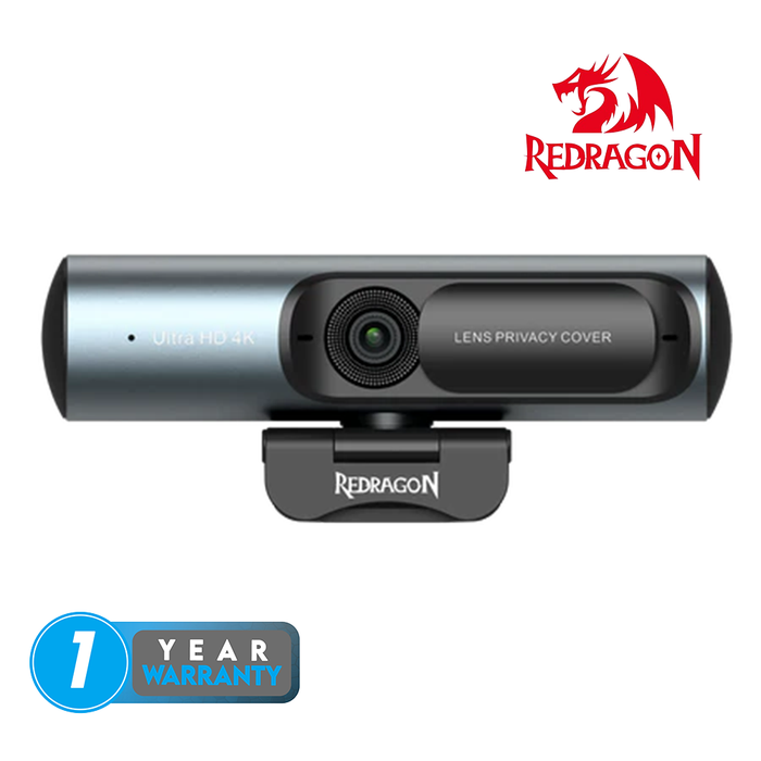 Redragon GW911 Cyberlens Live Stream UHD 4K Webcam - Black