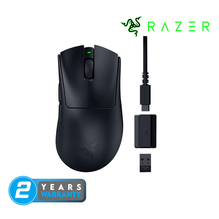 Razer Wireless Deathadder V3 HyperSpeed Ultra-Lightweight E-Sports Mouse - Black [01-05140100-R3A1]