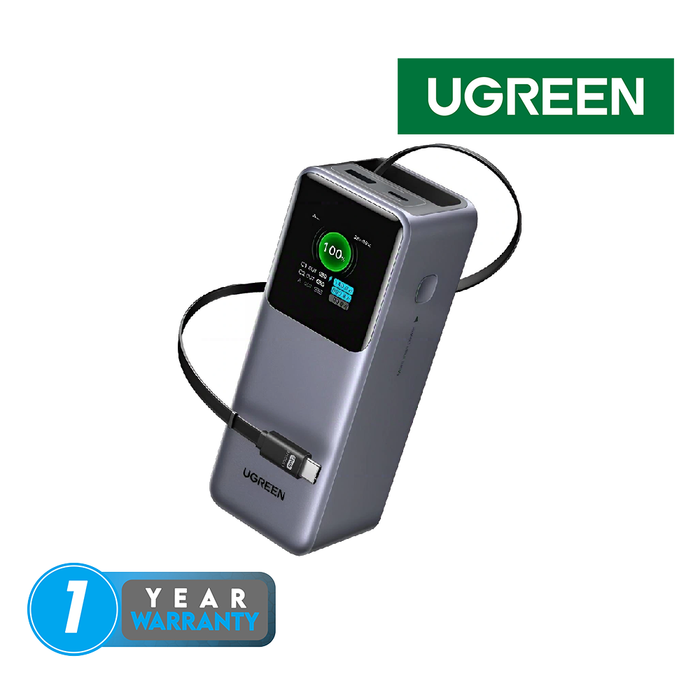 UGreen Nexode 20000mAh 165W Power Bank w/ Type-C Retractable Cable (3C ver) [PB726/95670B]