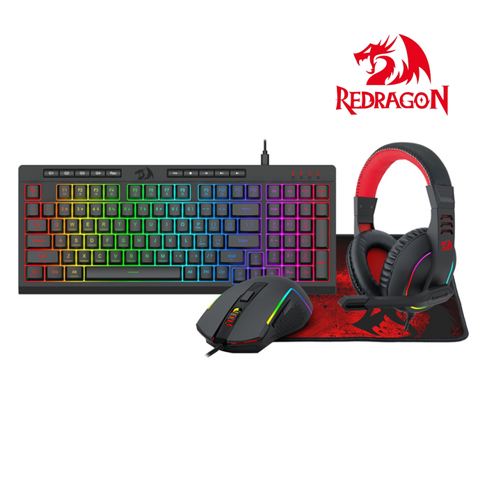 Redragon S148 4 in 1 Wired Combo - Black