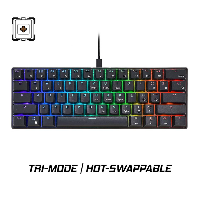 Royal Kludge RK61 Tri-Mode RGB Mechanical Keyboard Hot Swappable