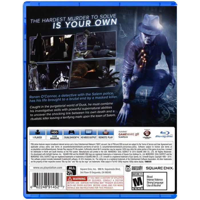 PS4 Murdered Soul Suspect (R1)