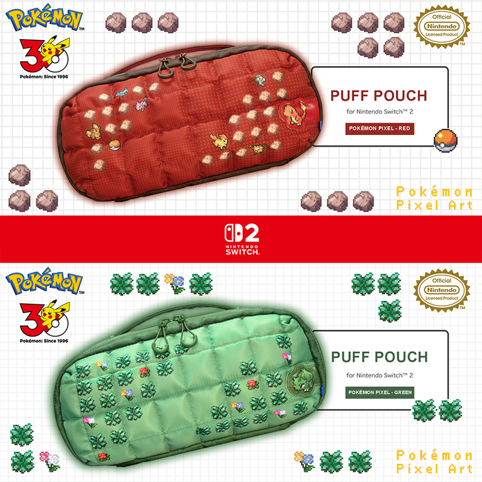 Hori Puff Pouch for Nintendo Switch 2 - Pokemon Pixel