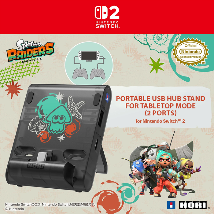 Hori Dual USB Playstand for Nintendo Switch 2 -Splatoon Raiders [NSX-242A]