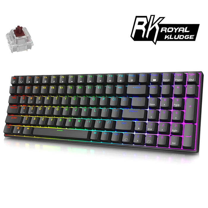 Royal Kludge RK RK100 RGB Mechanical Keyboard Hot Swappable