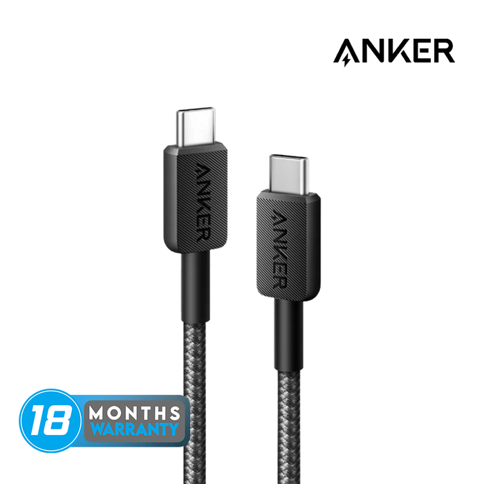Anker 322 USB C to USB C Cable 3FT Braided - Black [A81F5H11]
