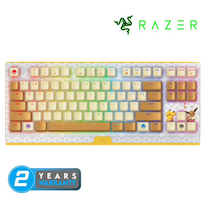 Razer Mechanical Gaming Keyboard - Pikachu & Eevee (Green Switch) [RZ03-0349270-R3A1]