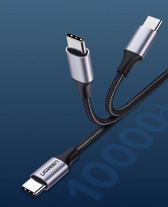 UGreen USB 2.0 M/M Round Cable Nickel Plating Aluminum Shell 1M -  Gray Black [US261/50150]