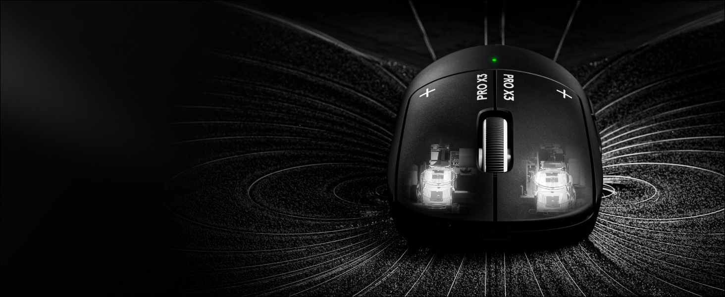 Logitech Pro X3 Superstrike Lightspeed Wireless Gaming Mouse - Midnight Black