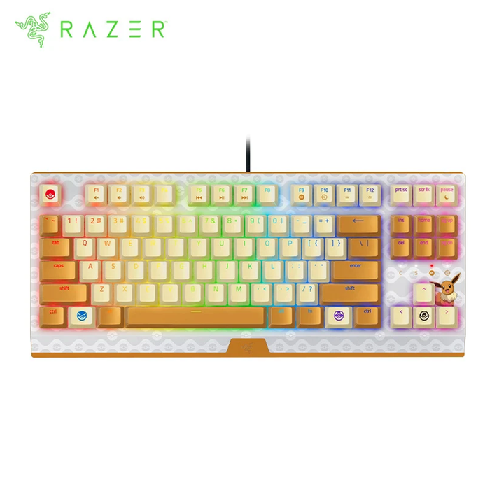 Razer Mechanical Gaming Keyboard - Pikachu & Eevee (Green Switch) [RZ03-0349270-R3A1]