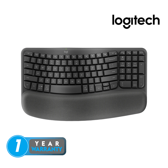 Logitech Wave Keys Ergonomics Wireless Gaming Keyboard