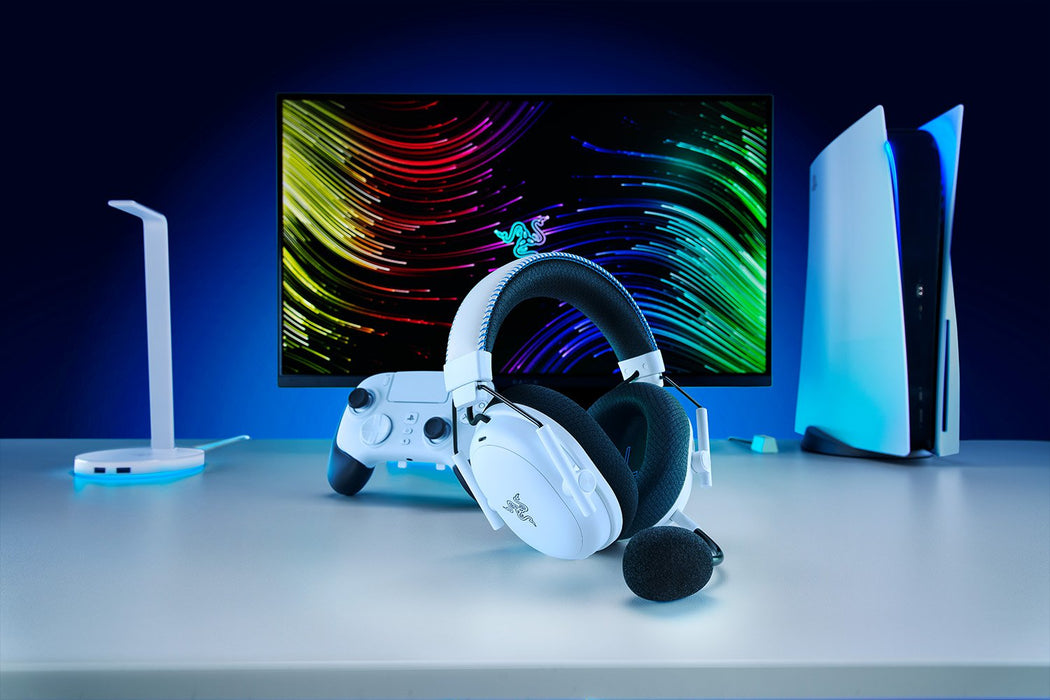 Razer BlackShark V3 Pro WLS ANC Esports Headset for PS - White Edtion [04-05400600-R3UA]