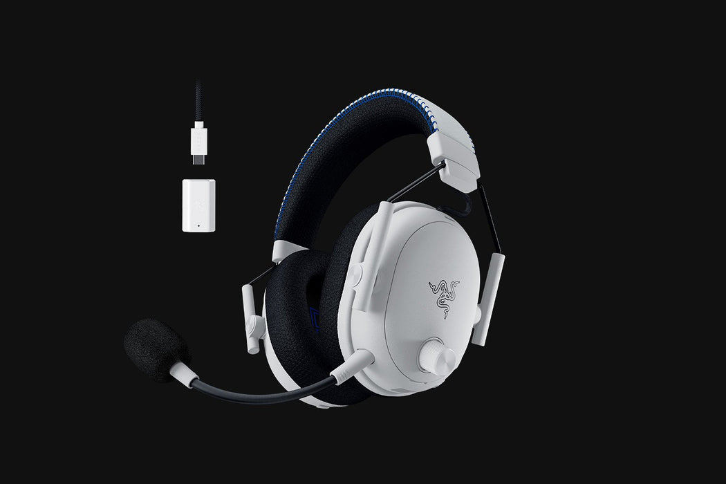 Razer BlackShark V3 Pro WLS ANC Esports Headset for PS - White Edtion [04-05400600-R3UA]