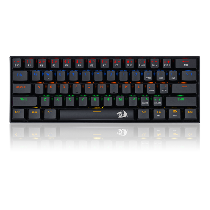 Redragon Wired K606R LAKSHMI Mechanical Keyboard - Black [Blue Switch]