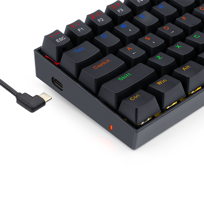 Redragon Wired K606R LAKSHMI Mechanical Keyboard - Black [Blue Switch]