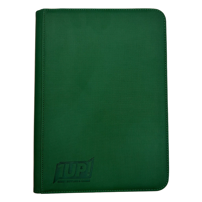 1UP 9-Pocket Toploader Zipper Binder - Green