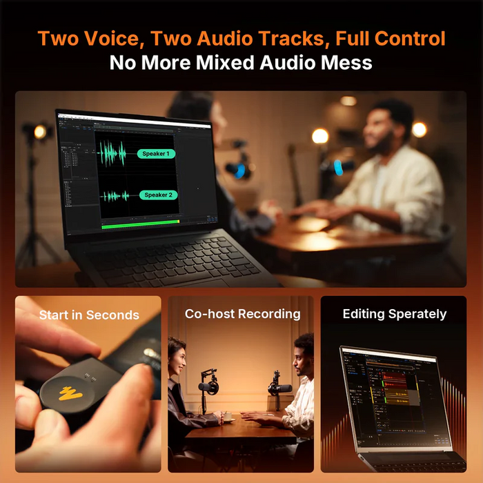 Maono PD200W T Wireless Dynamic Microphone - Black