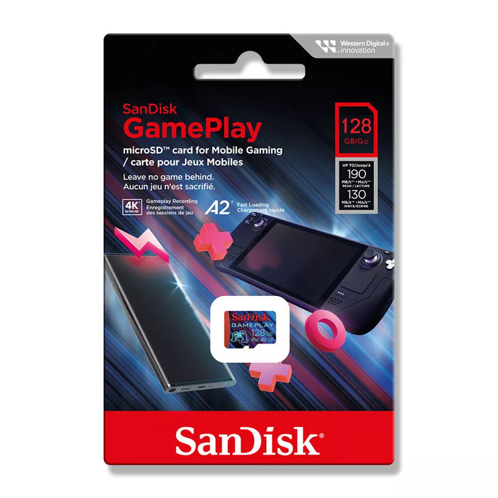 SanDisk Micro SDXC Extreme SDSQXAA for Mobile Gaming - 128G