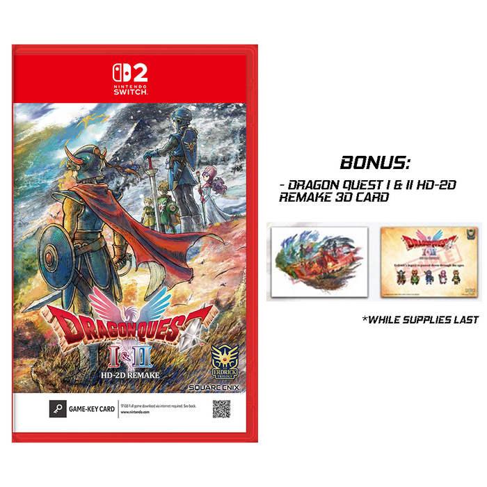 Nintendo Switch 2 Dragon Quest I & II HD-2D Remake Day-1 Edition - Game-Key-Card (ASI)