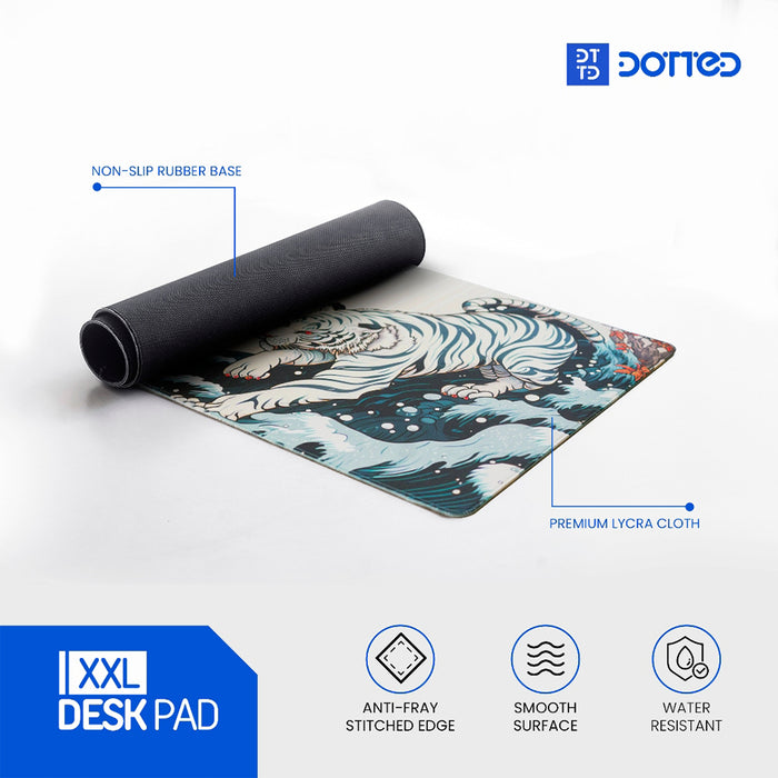 Dotted Desk Pad Pad - White Tiger (900x400x4mm)