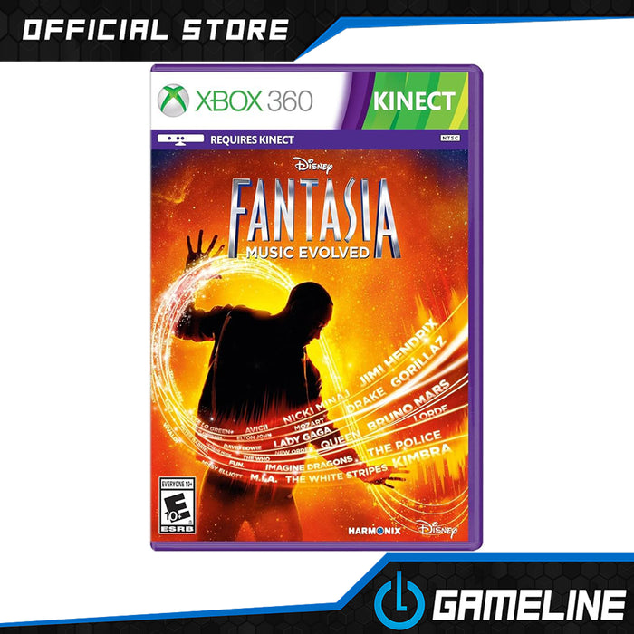 Xbox 360 Kinect Disney Fantasia Music Evolved