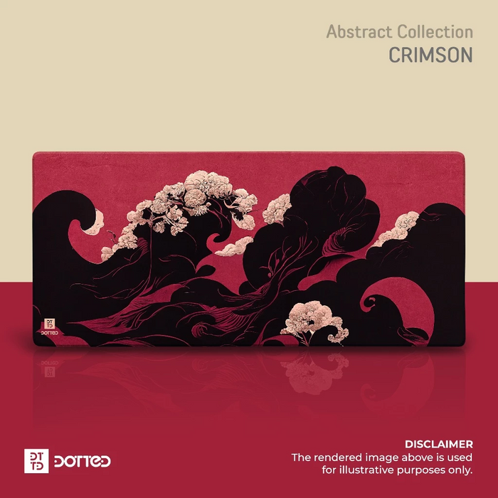 Dotted Desk Pad - Crimson (900x400x4mm)