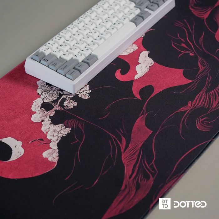 Dotted Desk Pad - Crimson (900x400x4mm)