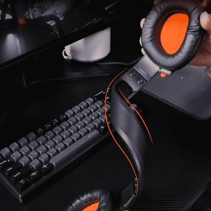 Meetion HP012 USB Gaming Headset - Black + Orange