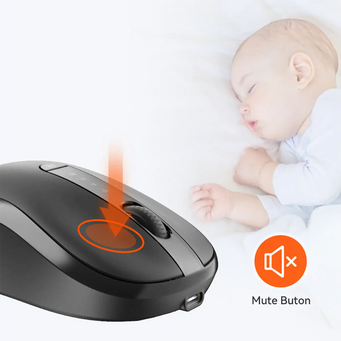 Meetion BTM185R Wireless Mouse - Black