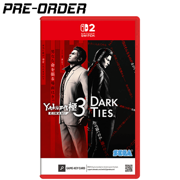 [PRE-ORDER] Nintendo Switch 2 Yakuza Kiwami 3 & Dark Ties - Game - Key Card (US) [Release Date: February 12, 2026]