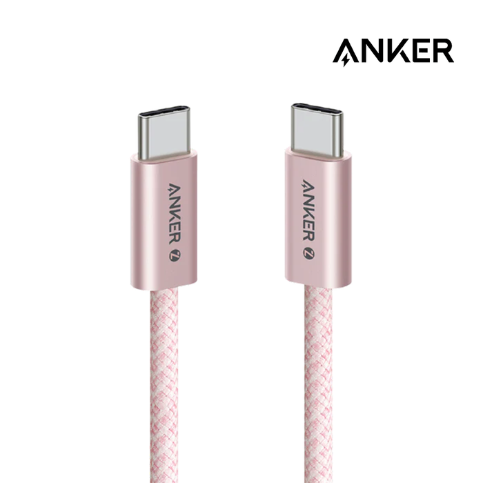 Anker Zolo USB C to C Small Head Soft Cable (3FT) - Pink [A8060H51]