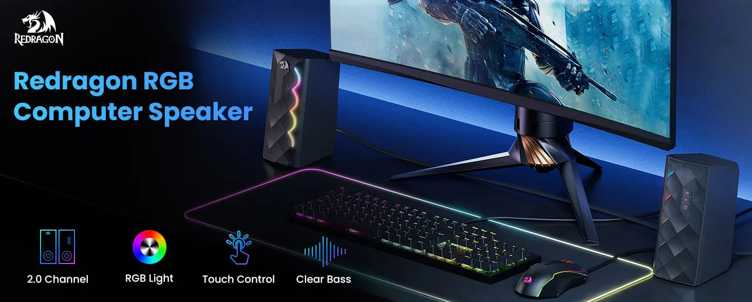 Redragon GS522 Cipher Stereo Gaming Speaker