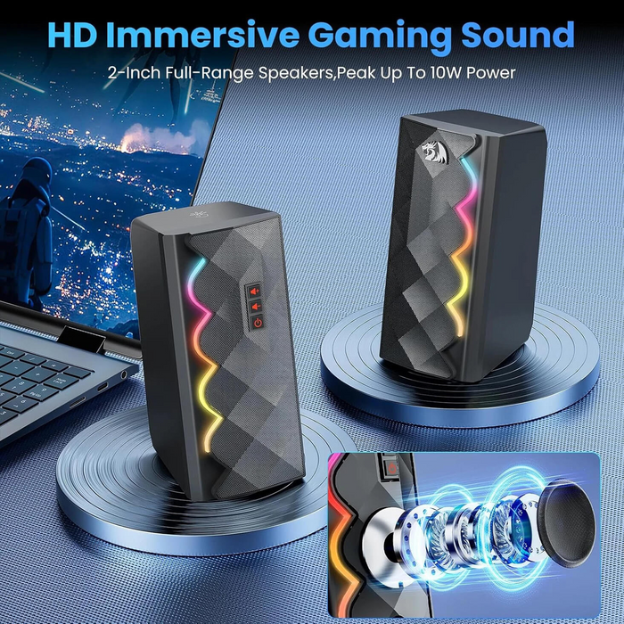 Redragon GS522 Cipher Stereo Gaming Speaker