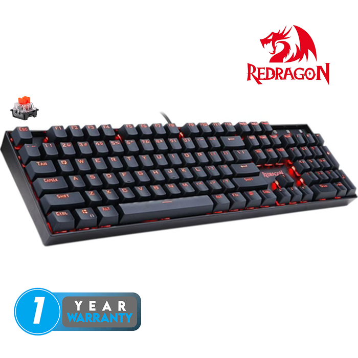 Redragon KEYBOAD Redragon WIRED (K551-1) MITRA SINGLE LED