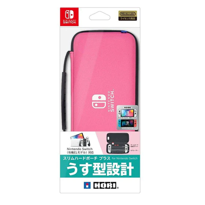 Hori Slim Hard Pouch for NS and NS OLED Model - Pink [NSW-823]