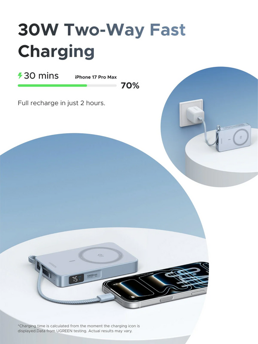 UGreen 10000mAH Magnetic Wireless Power Bank [PB773/65958B]