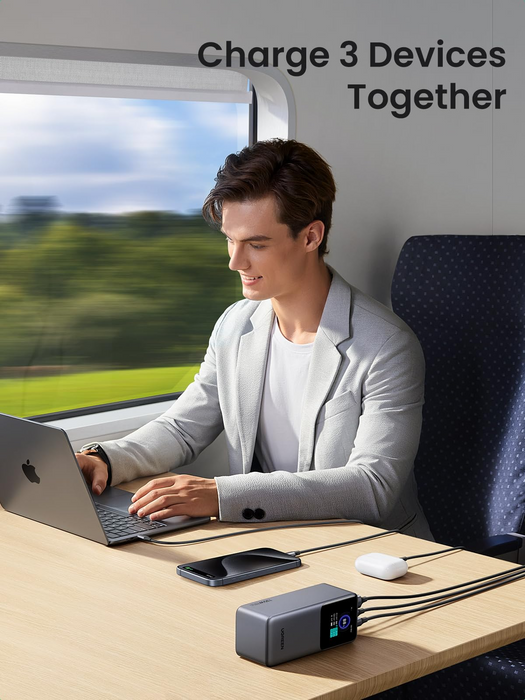 UGreen 20000mAh 130W Fast Charging Power Bank - Black [PB721/35524B]