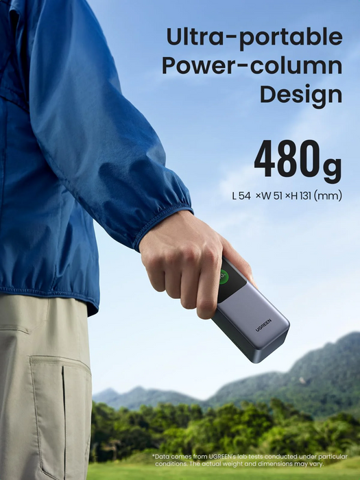 UGreen 20000mAh 130W Fast Charging Power Bank - Black [PB721/35524B]
