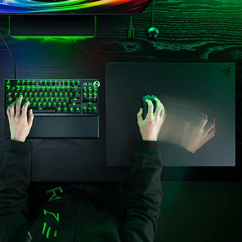 Razer Atlas Pro Ultra-Thin Premium 1.9mm Tempered Glass Gaming Mouse Mat (L) - Black