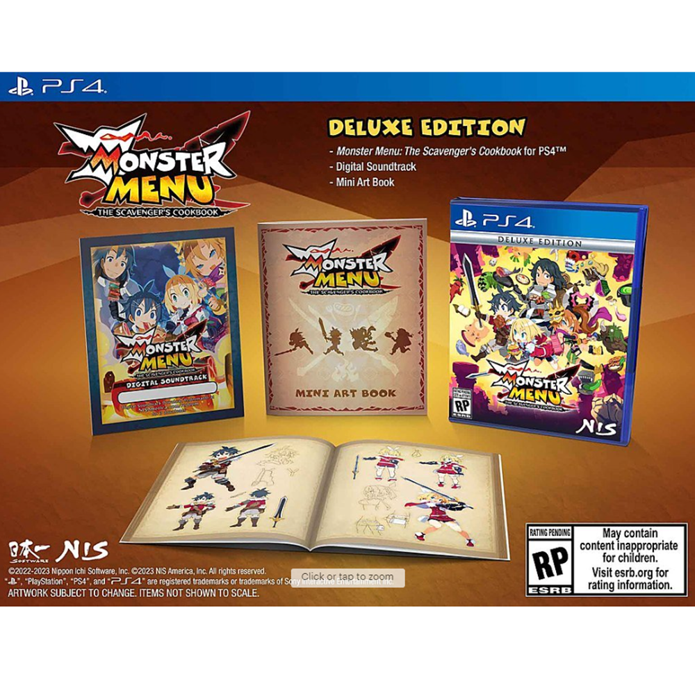 PS4 Monster Menu The Scavenger's Cookbook Deluxe Edition (R1) — GAMELINE